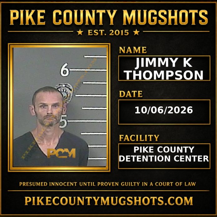 JIMMY K THOMPSON Pike County Kentucky arrest booking