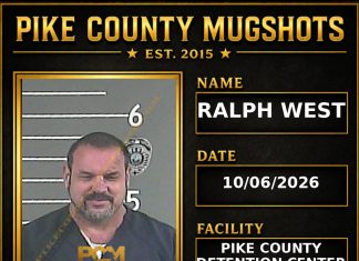 RALPH WEST Pike County Kentucky arrest booking