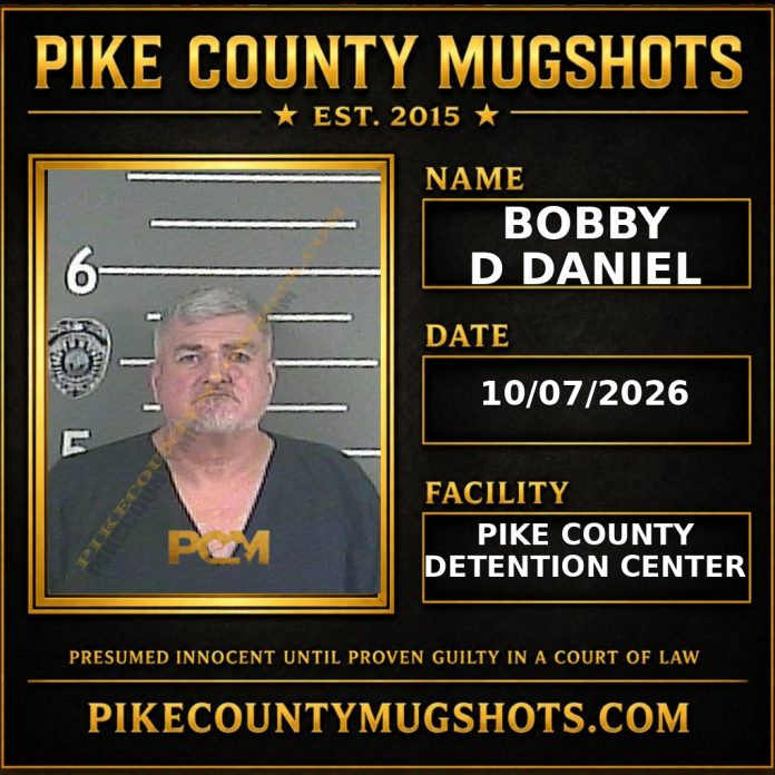BOBBY D DANIEL BOBBY D DANIEL Pike County Kentucky arrest booking