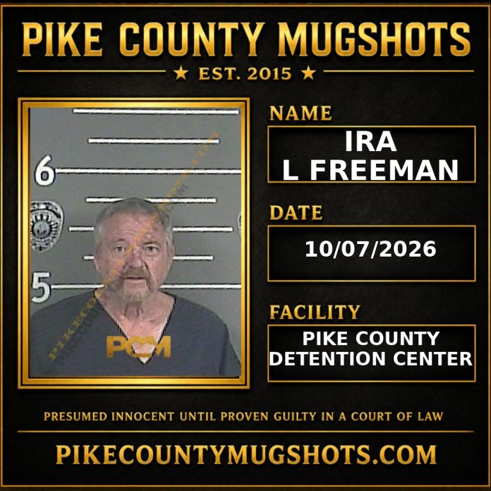 IRA L FREEMAN IRA L FREEMAN Pike County Kentucky arrest booking
