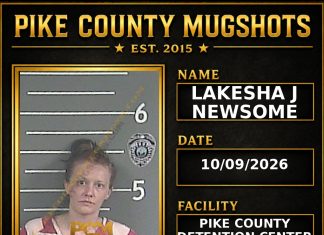 LAKESHA J NEWSOME Pike County Kentucky arrest booking