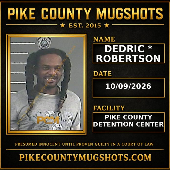 DEDRIC * ROBERTSON Pike County Kentucky arrest booking