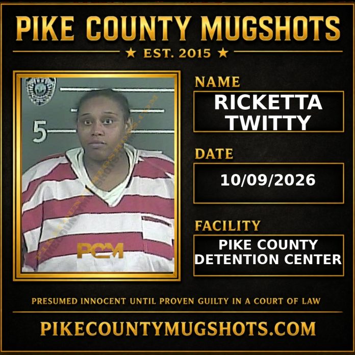 RICKETTA TWITTY Pike County Kentucky arrest booking