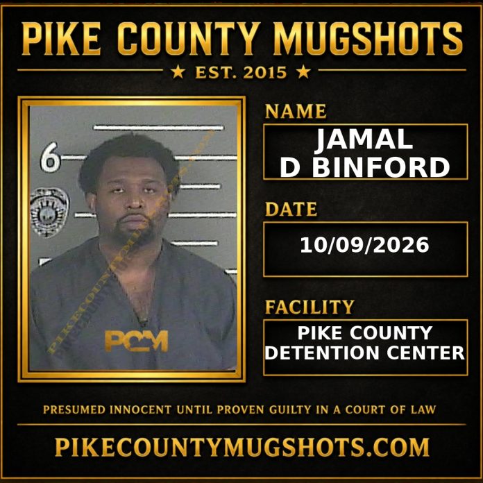 JAMAL D BINFORD Pike County Kentucky arrest booking