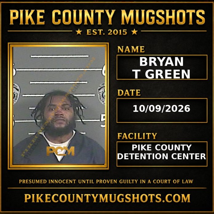 BRYAN T GREEN Pike County Kentucky arrest booking