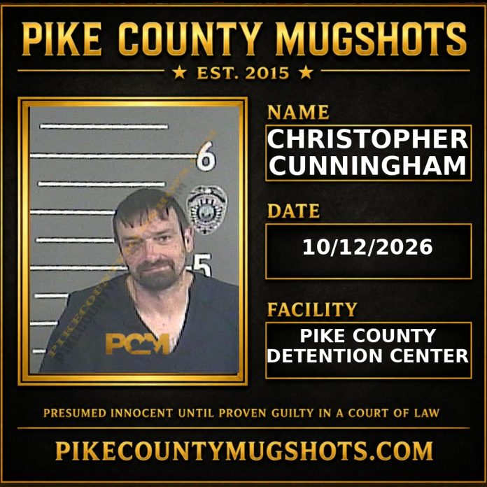 CHRISTOPHER CUNNINGHAM Pike County Kentucky arrest booking