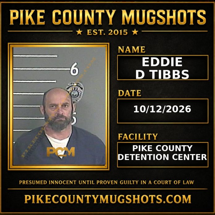 EDDIE D TIBBS Pike County Kentucky arrest booking
