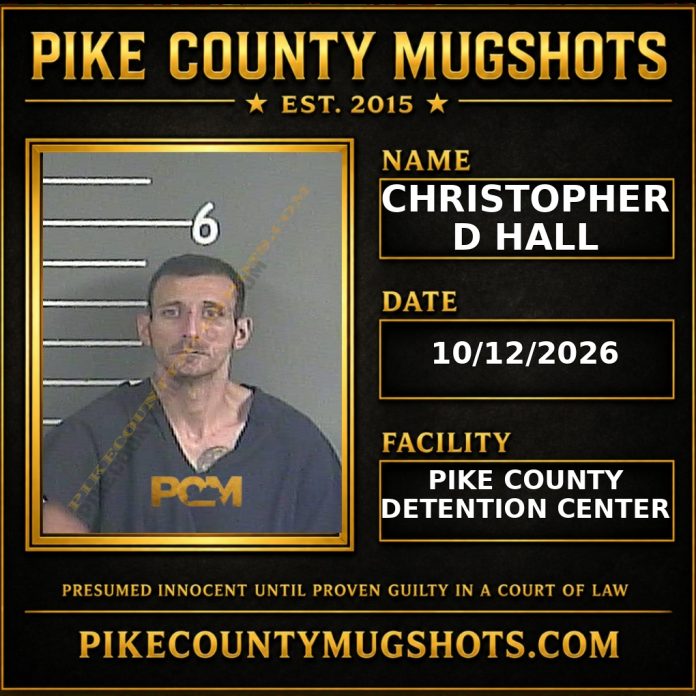 CHRISTOPHER D HALL CHRISTOPHER D HALL Pike County Kentucky arrest booking