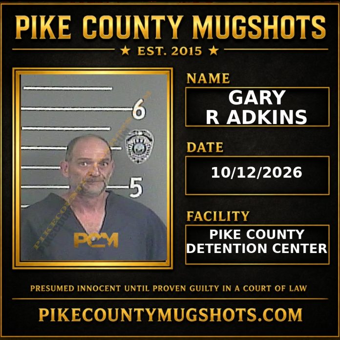 GARY R ADKINS Pike County Kentucky arrest booking