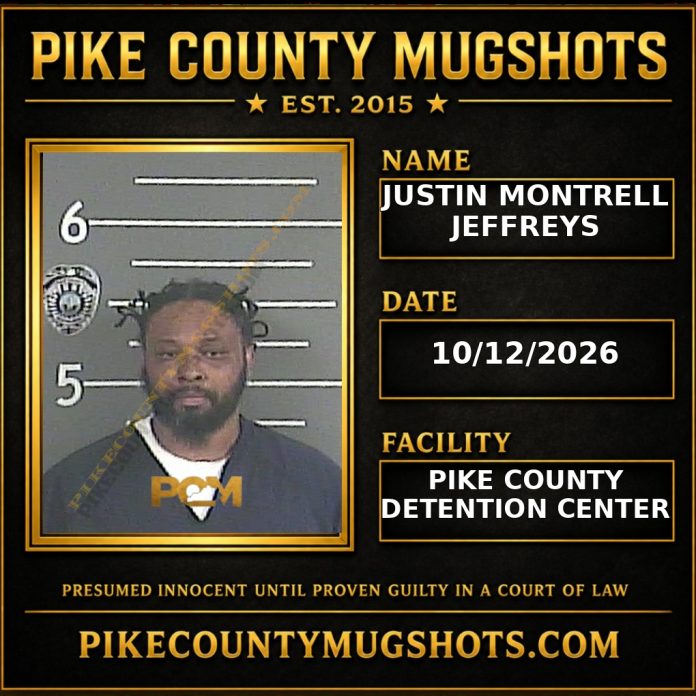 JUSTIN MONTRELL JEFFREYS Pike County Kentucky arrest booking