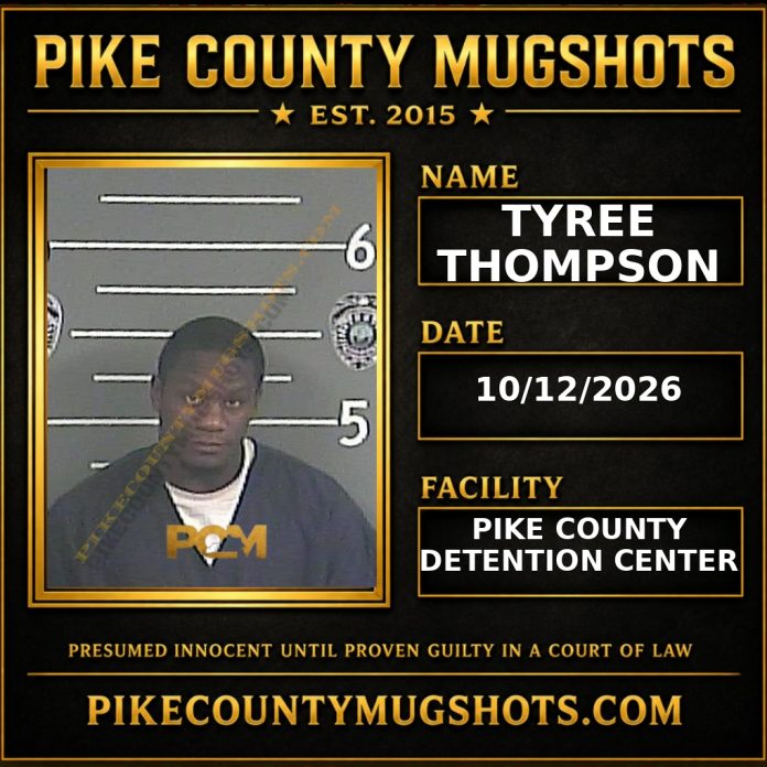 TYREE THOMPSON Pike County Kentucky arrest booking