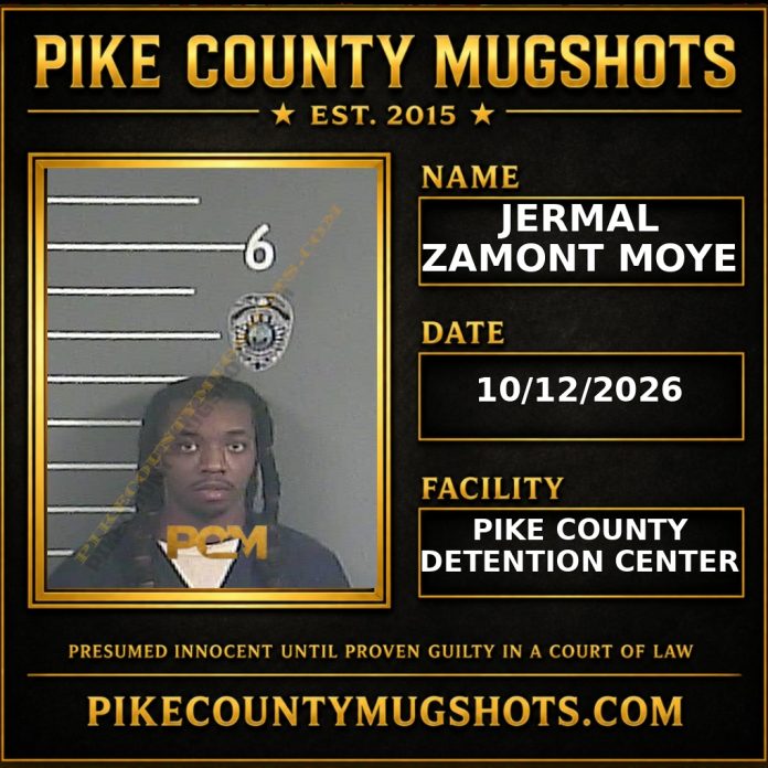 JERMAL ZAMONT MOYE Pike County Kentucky arrest booking