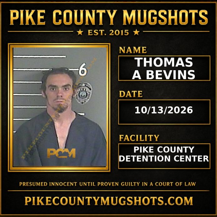 THOMAS A BEVINS THOMAS A BEVINS Pike County Kentucky arrest booking