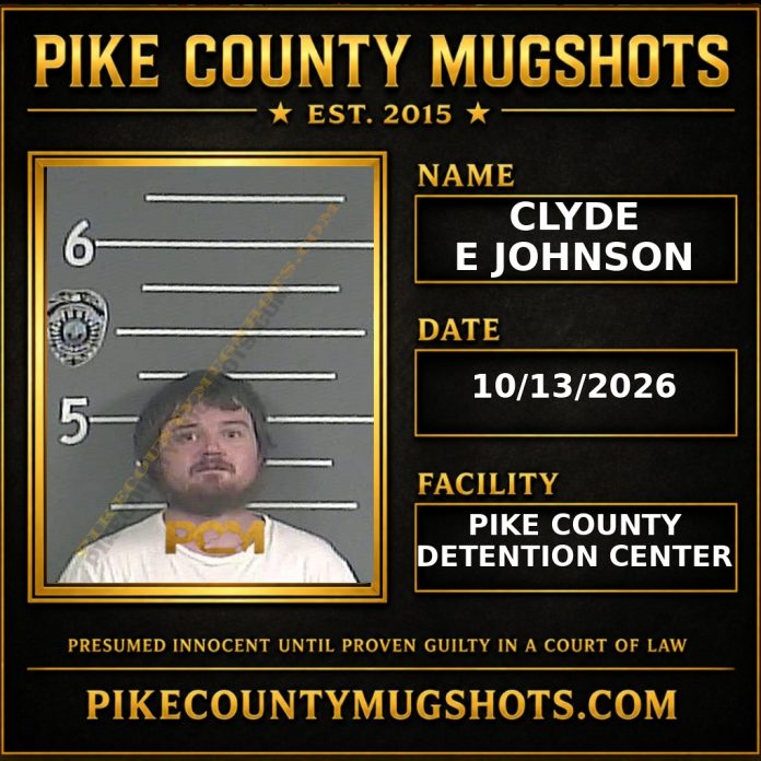 CLYDE E JOHNSON Pike County Kentucky arrest booking