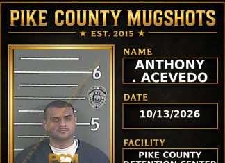 ANTHONY . ACEVEDO Pike County Kentucky arrest booking