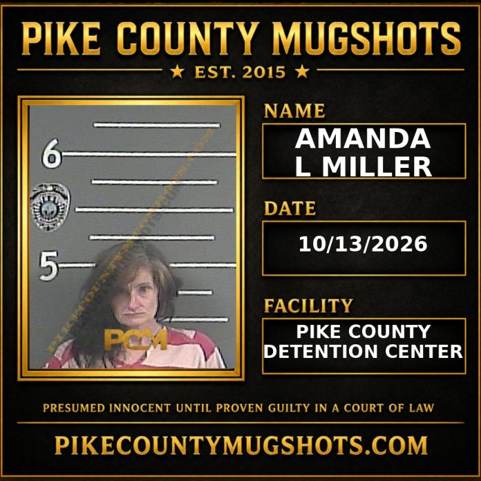 AMANDA L MILLER Pike County Kentucky arrest booking