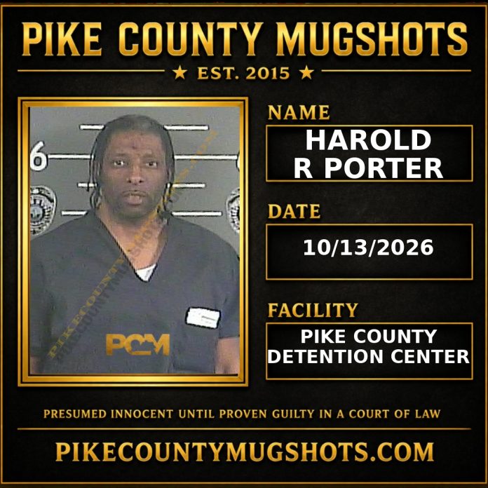 HAROLD R PORTER Pike County Kentucky arrest booking