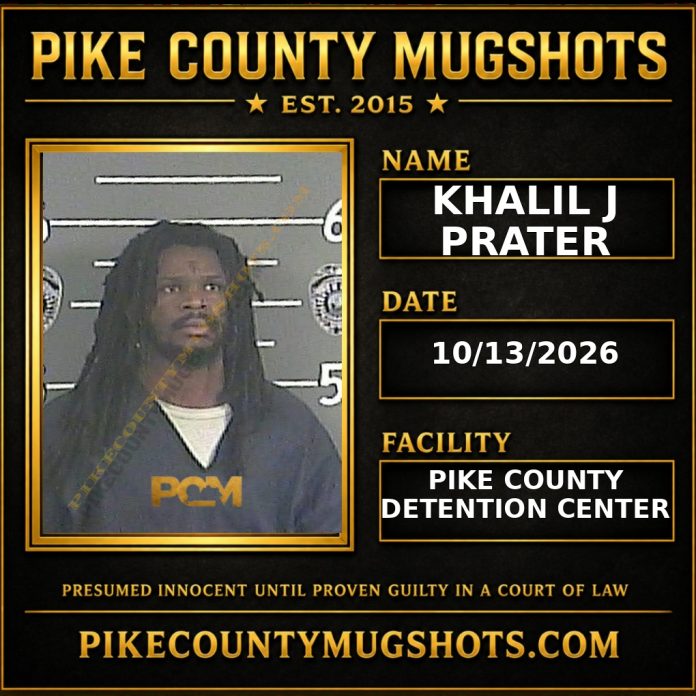 KHALIL J PRATER Pike County Kentucky arrest booking