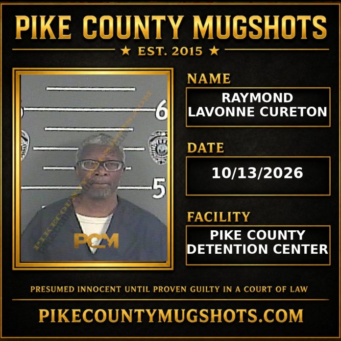 RAYMOND LAVONNE CURETON Pike County Kentucky arrest booking