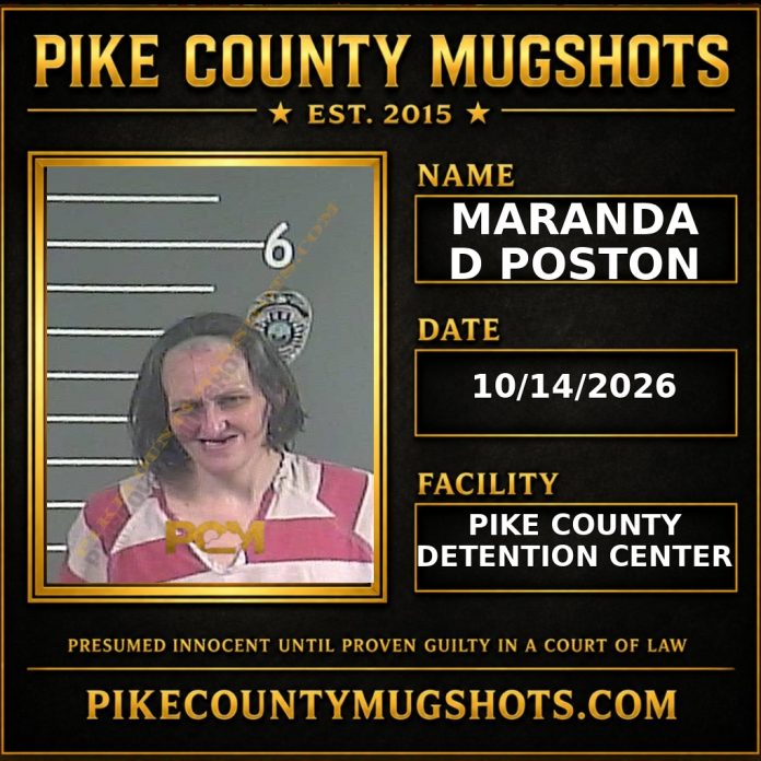 MARANDA D POSTON Pike County Kentucky arrest booking