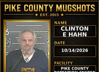 CLINTON E HAHN Pike County Kentucky arrest booking