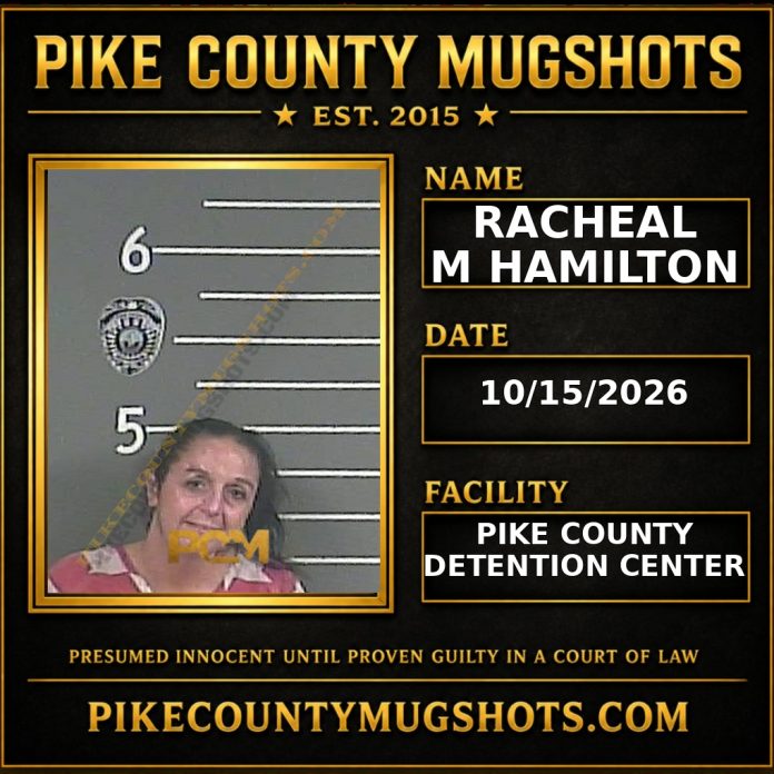 RACHEAL M HAMILTON Pike County Kentucky arrest booking