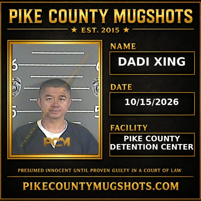 DADI XING Pike County Kentucky arrest booking