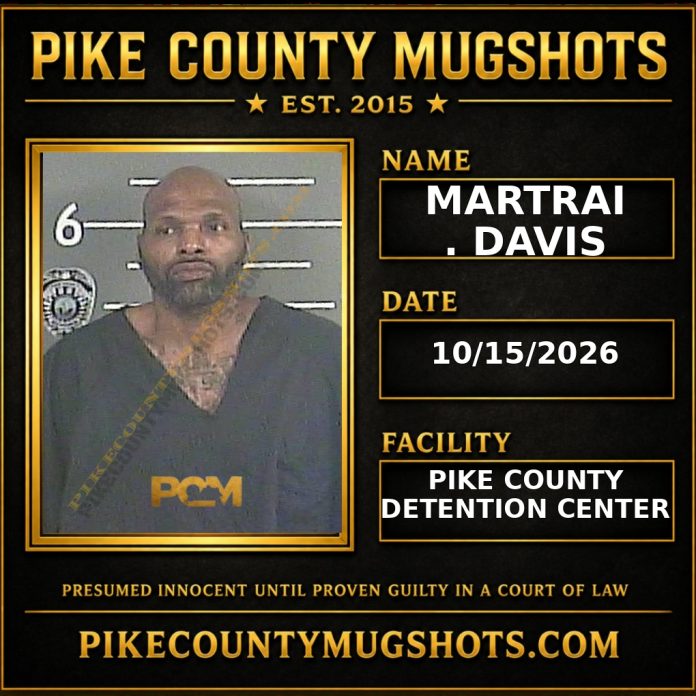 MARTRAI . DAVIS Pike County Kentucky arrest booking