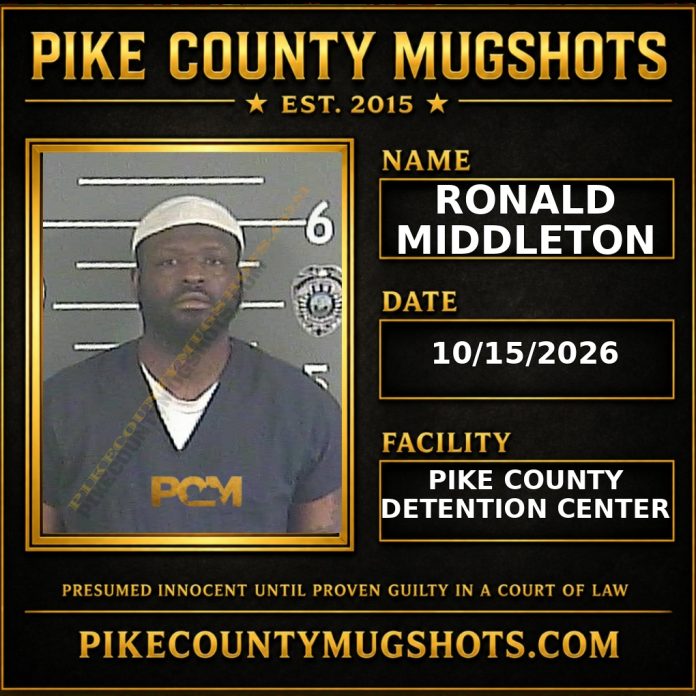 RONALD MIDDLETON Pike County Kentucky arrest booking