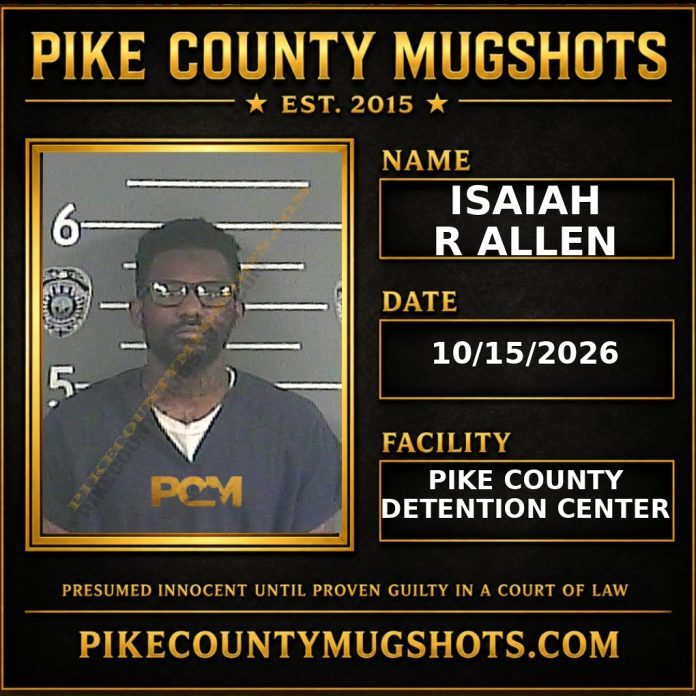 ISAIAH R ALLEN Pike County Kentucky arrest booking