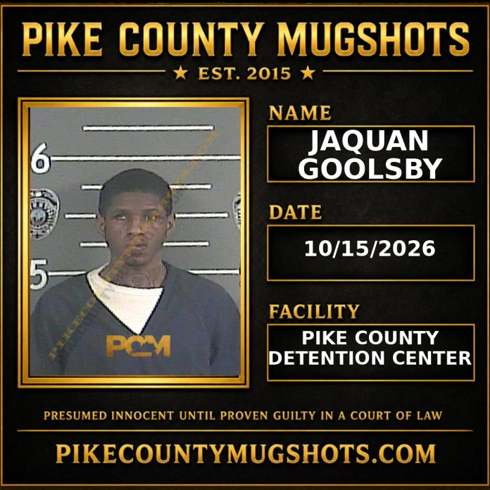 JAQUAN GOOLSBY Pike County Kentucky arrest booking