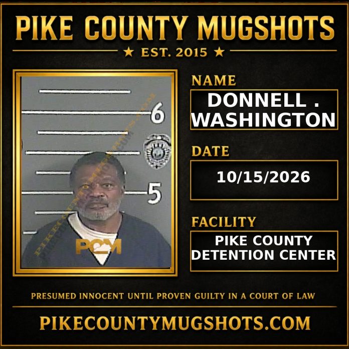 DONNELL . WASHINGTON Pike County Kentucky arrest booking