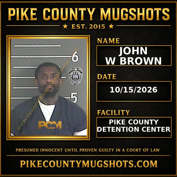 JOHN W BROWN Pike County Kentucky arrest booking