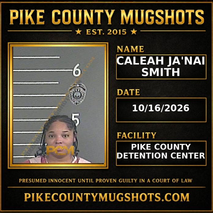 CALEAH JA'NAI SMITH Pike County Kentucky arrest booking