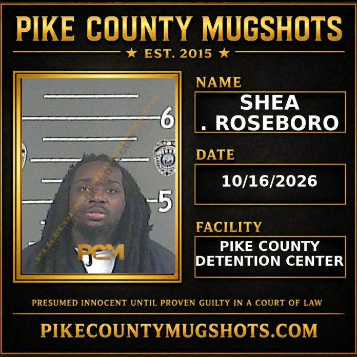 SHEA . ROSEBORO Pike County Kentucky arrest booking