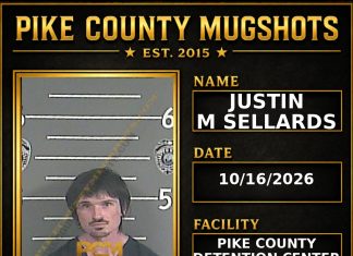 JUSTIN M SELLARDS Pike County Kentucky arrest booking