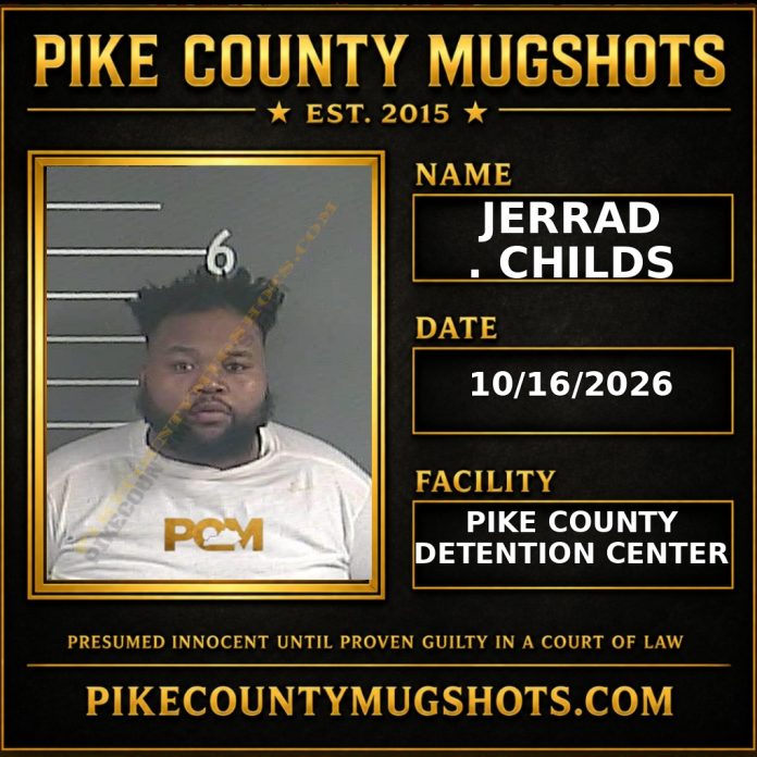 JERRAD . CHILDS Pike County Kentucky arrest booking
