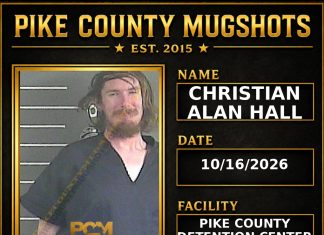 CHRISTIAN ALAN HALL Pike County Kentucky arrest booking