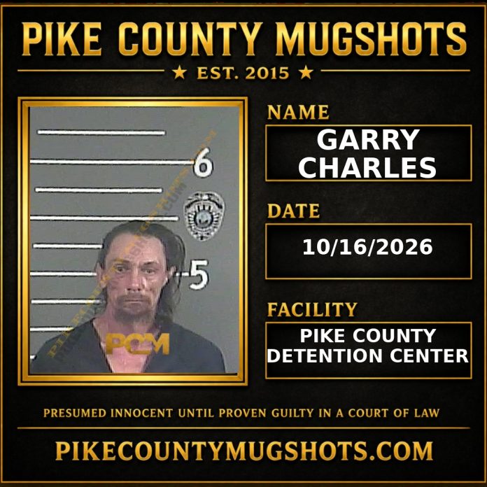 GARRY CHARLES Pike County Kentucky arrest booking