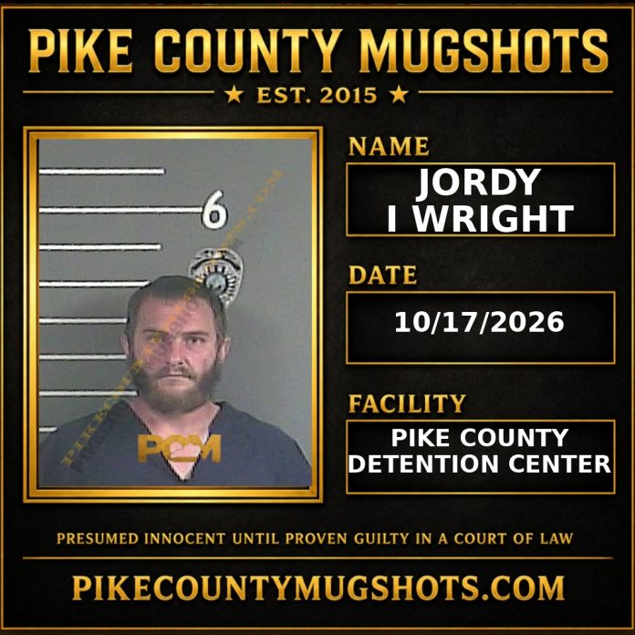 JORDY I WRIGHT Pike County Kentucky arrest booking