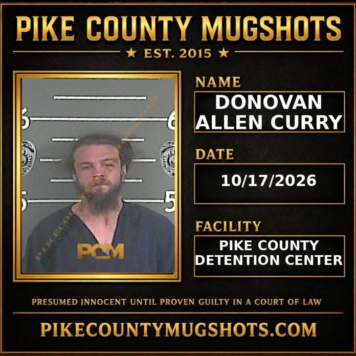 DONOVAN ALLEN CURRY Pike County Kentucky arrest booking