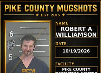 ROBERT A WILLIAMSON Pike County Kentucky arrest booking