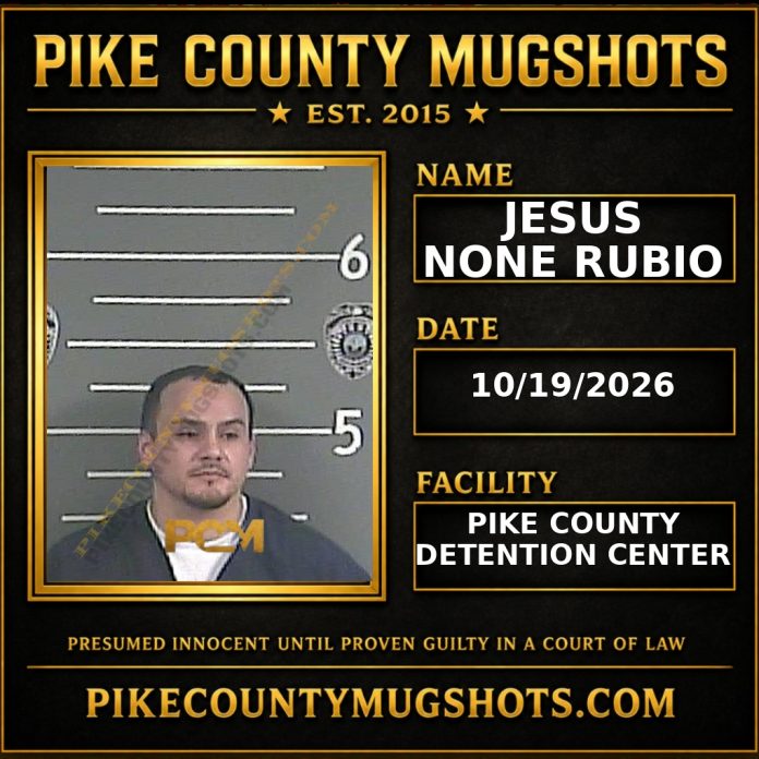 JESUS NONE RUBIO Pike County Kentucky arrest booking