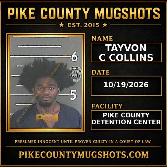 TAYVON C COLLINS Pike County Kentucky arrest booking