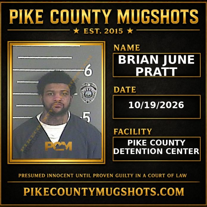 BRIAN JUNE PRATT Pike County Kentucky arrest booking
