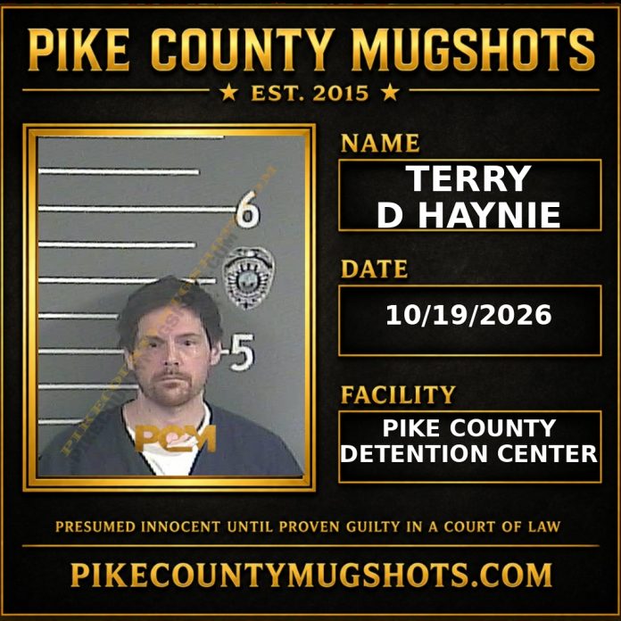 TERRY D HAYNIE Pike County Kentucky arrest booking