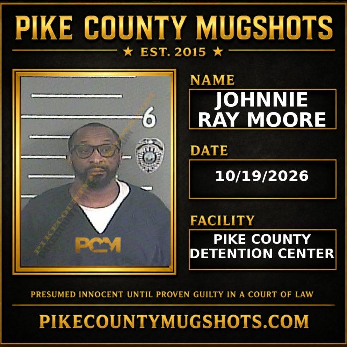 JOHNNIE RAY MOORE Pike County Kentucky arrest booking