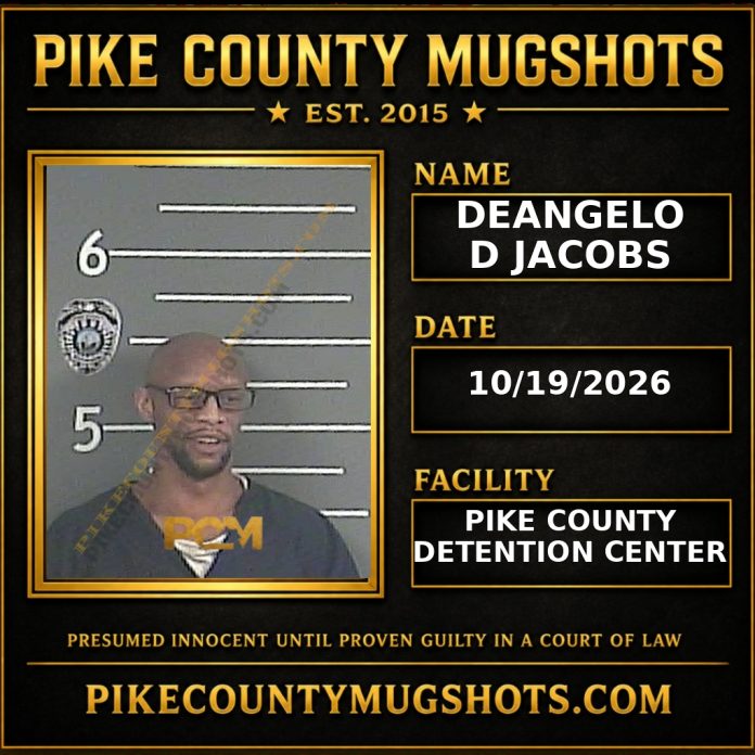 DEANGELO D JACOBS Pike County Kentucky arrest booking