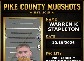 WARREN K STAPLETON Pike County Kentucky arrest booking
