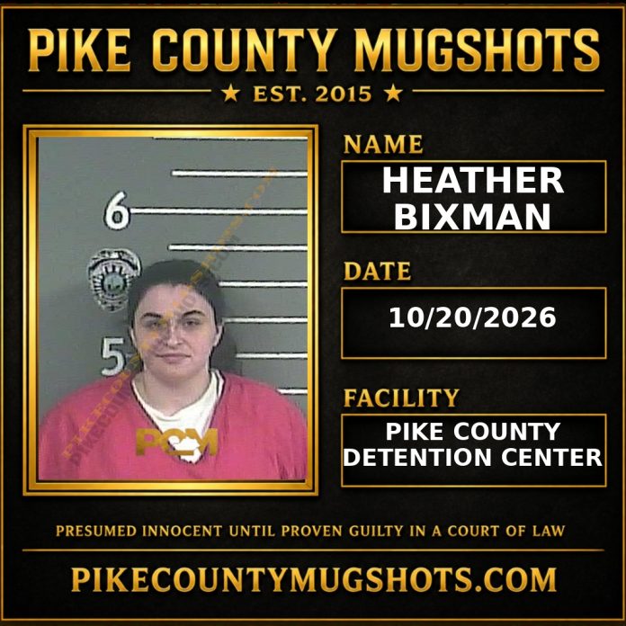 HEATHER BIXMAN Pike County Kentucky arrest booking